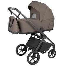 Универсальная коляска Carrello Ultra CRL-6556 Sugar Brown коричневая 2 в 1 люлька и блок